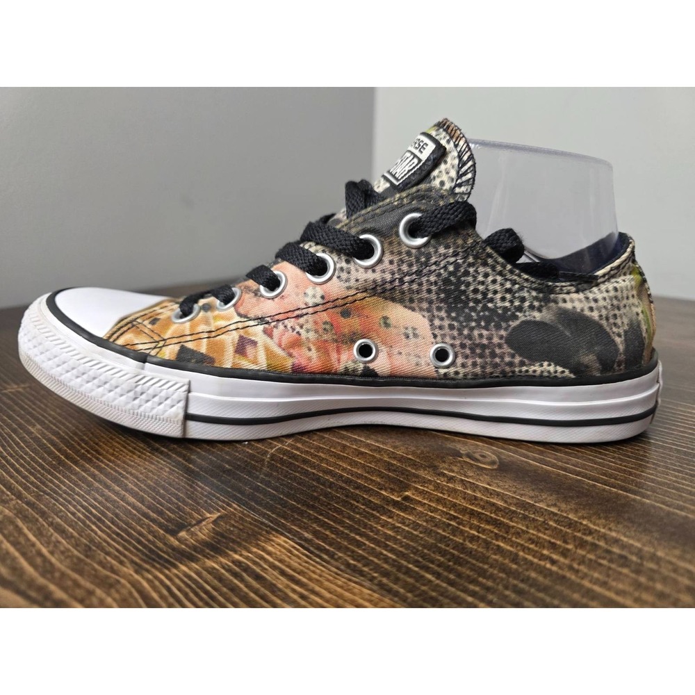 Converse All Star Women's Shoes Size‎ 7 Brown Black White Floral Print Shoes - Picture 6 of 15